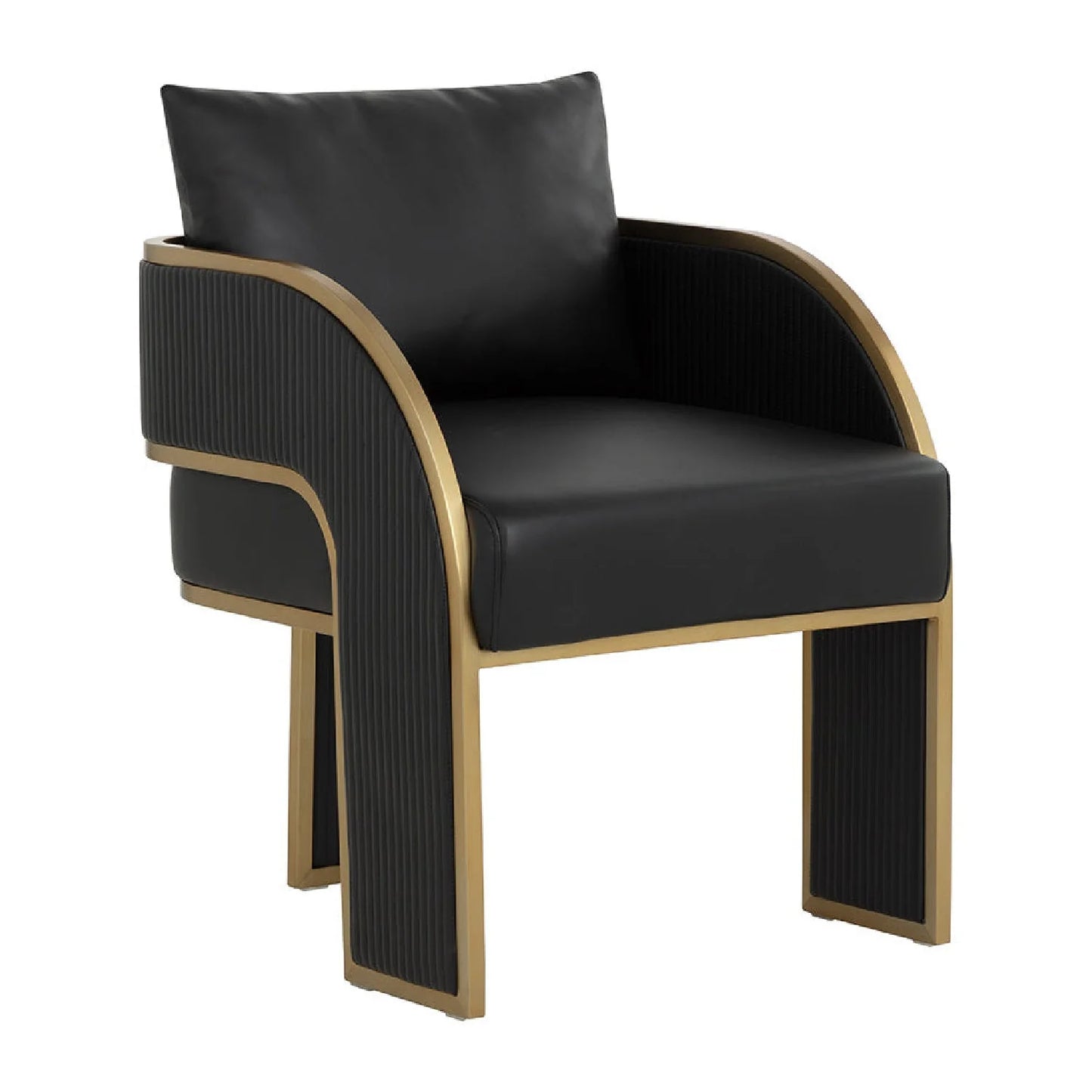 Luxury Upholstered Modern Dining Armchair European Style for Villa
