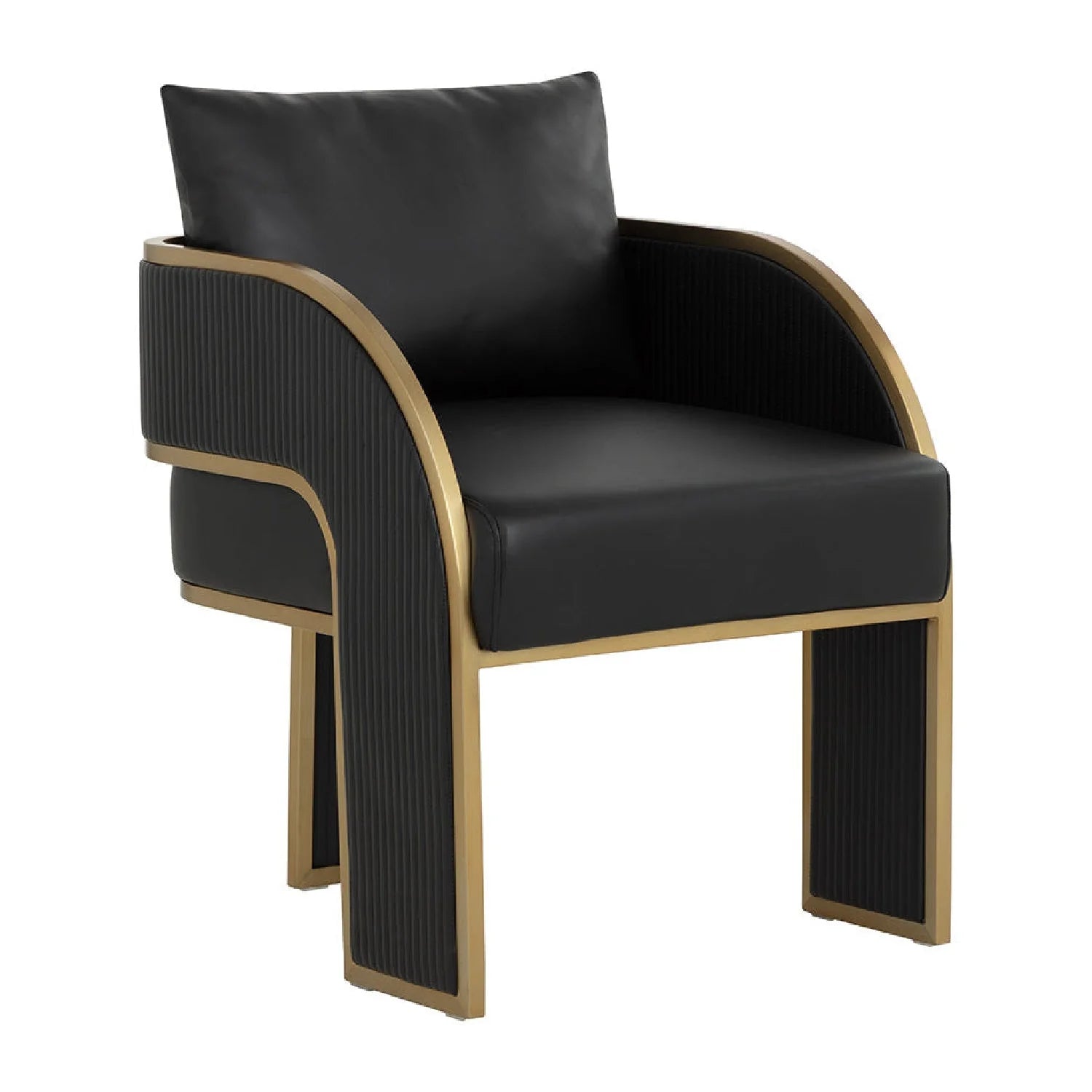 Luxury Upholstered Modern Dining Armchair European Style for Villa
