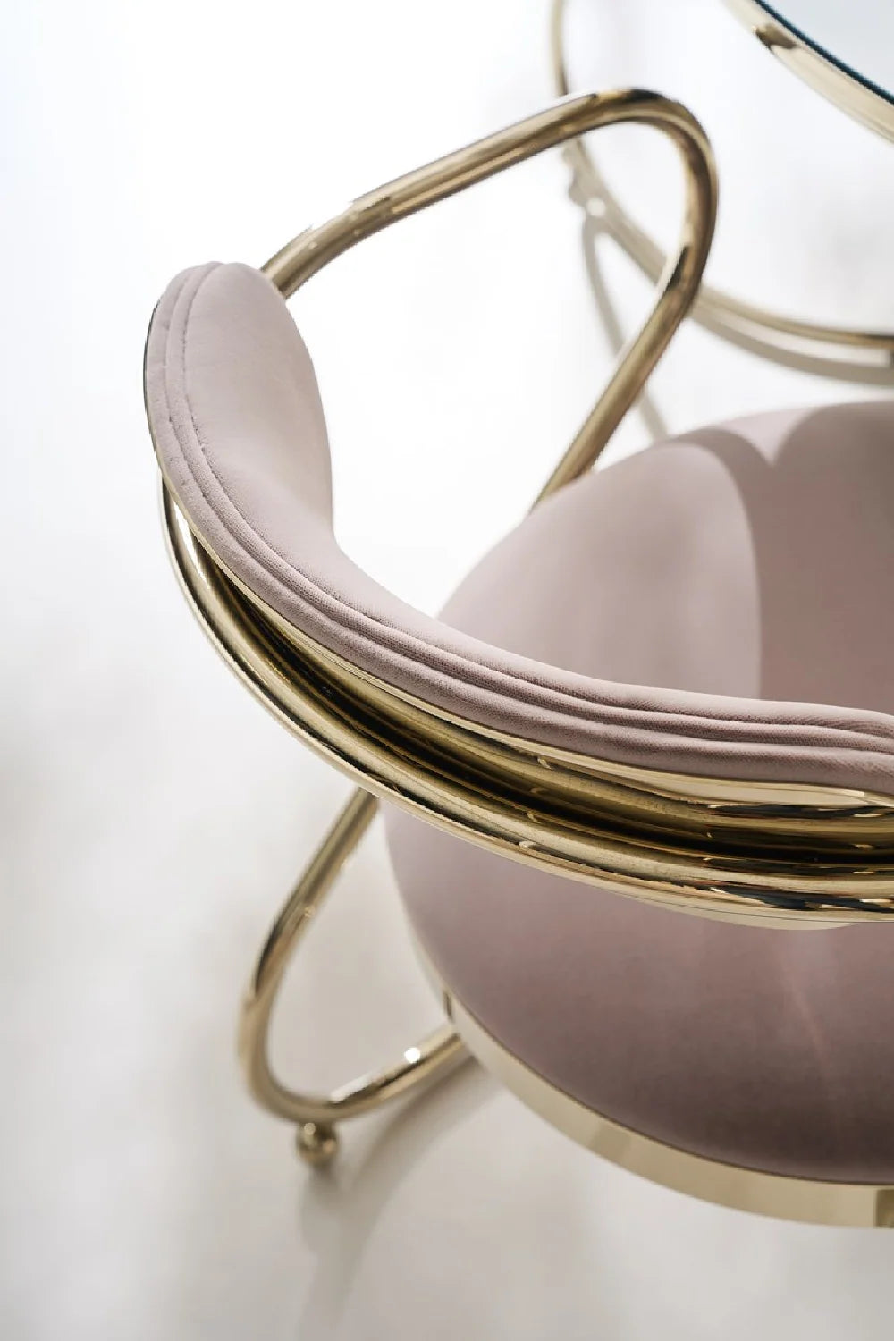 Luxury Upholstered Modern Dining Armchair European Style for Villa