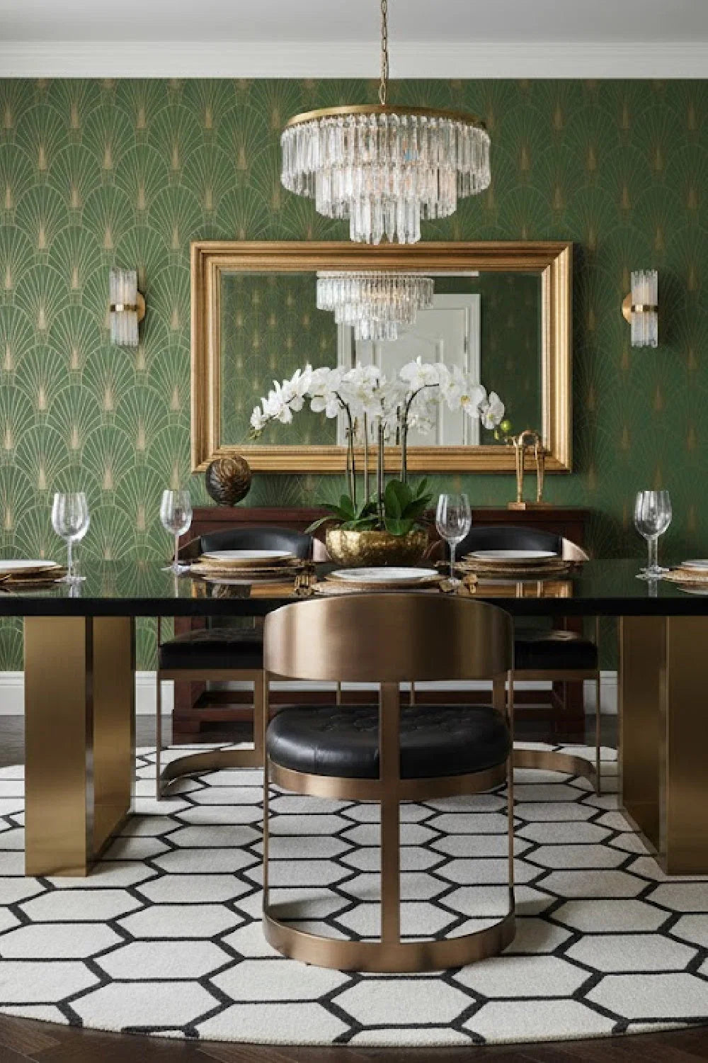 Luxury Upholstered Modern Dining Armchair European Style for Villa