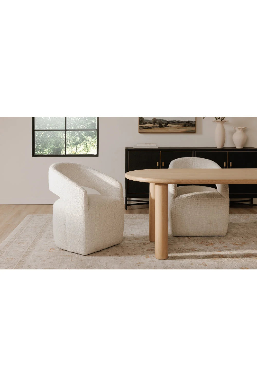 Luxury Upholstered Modern Dining Armchair European Style for Villa