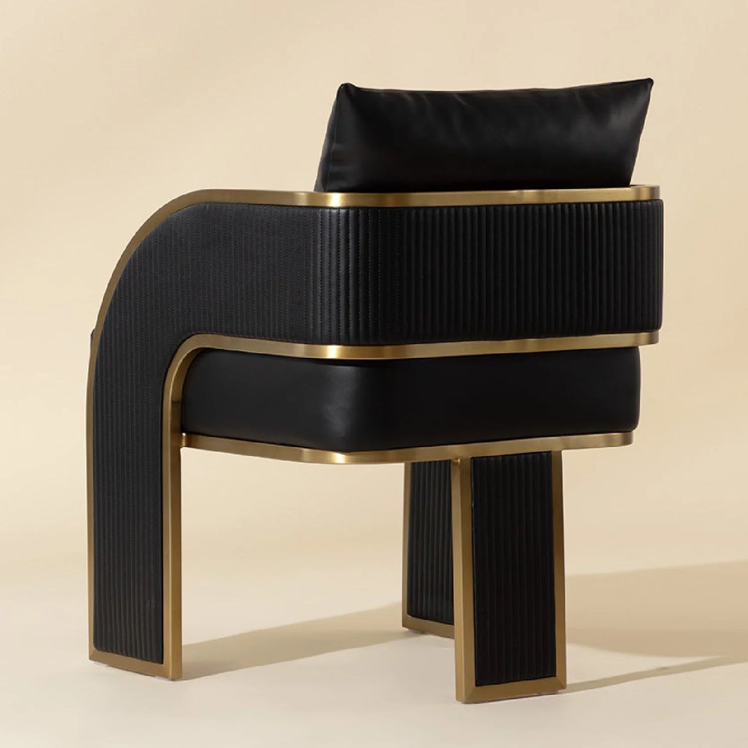 Luxury Upholstered Modern Dining Armchair European Style for Villa