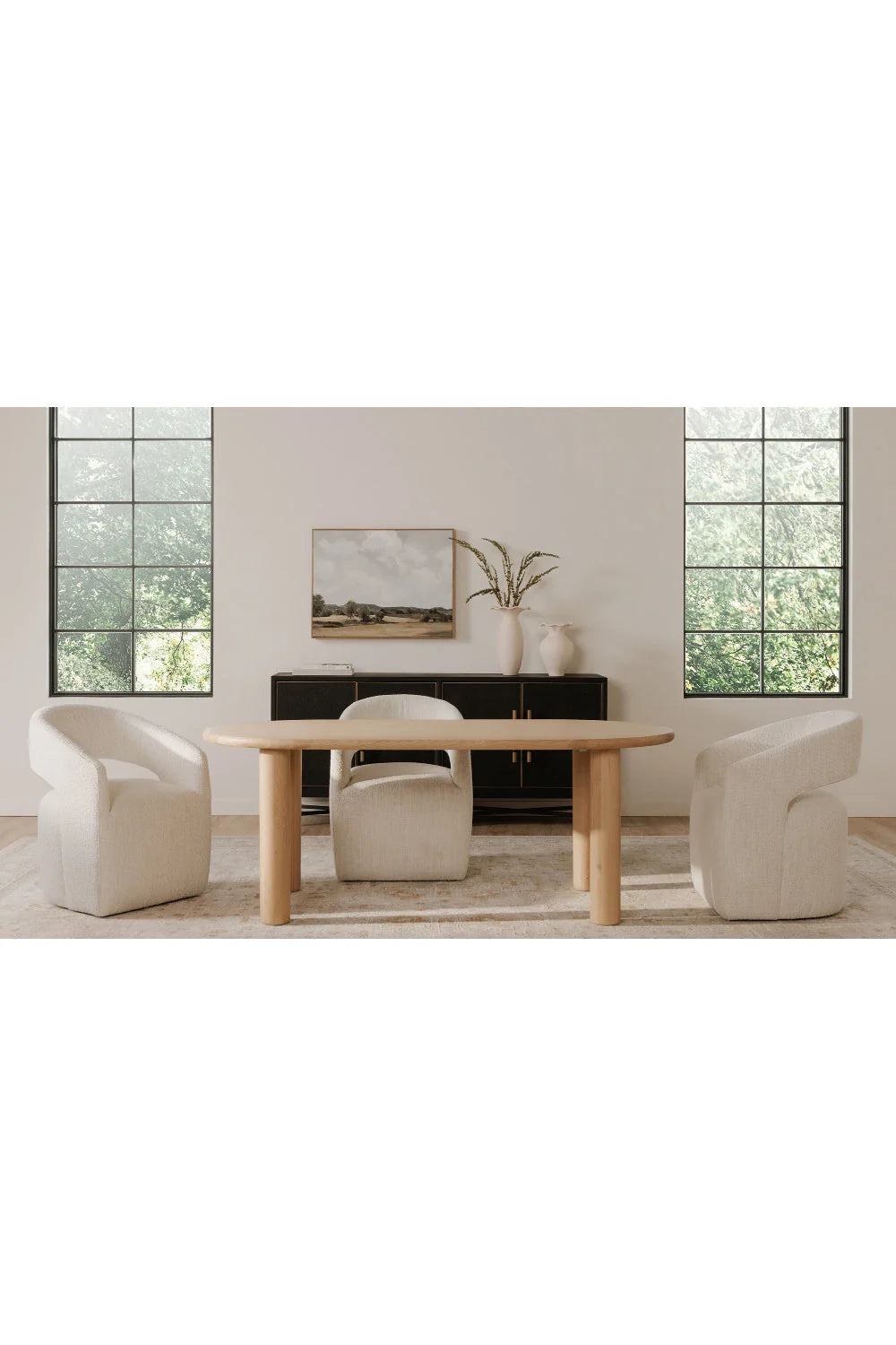 Luxury Upholstered Modern Dining Armchair European Style for Villa