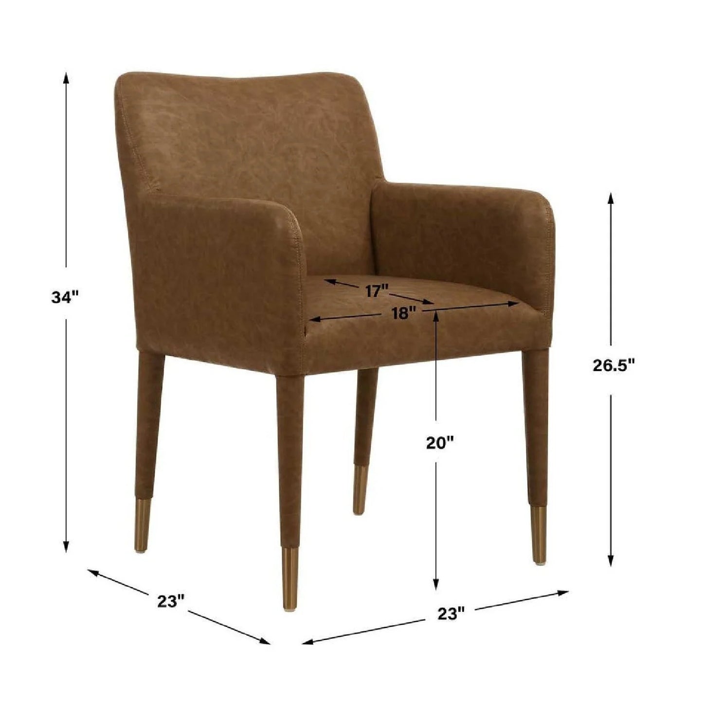 Luxury Upholstered Modern Dining Armchair European Style for Villa
