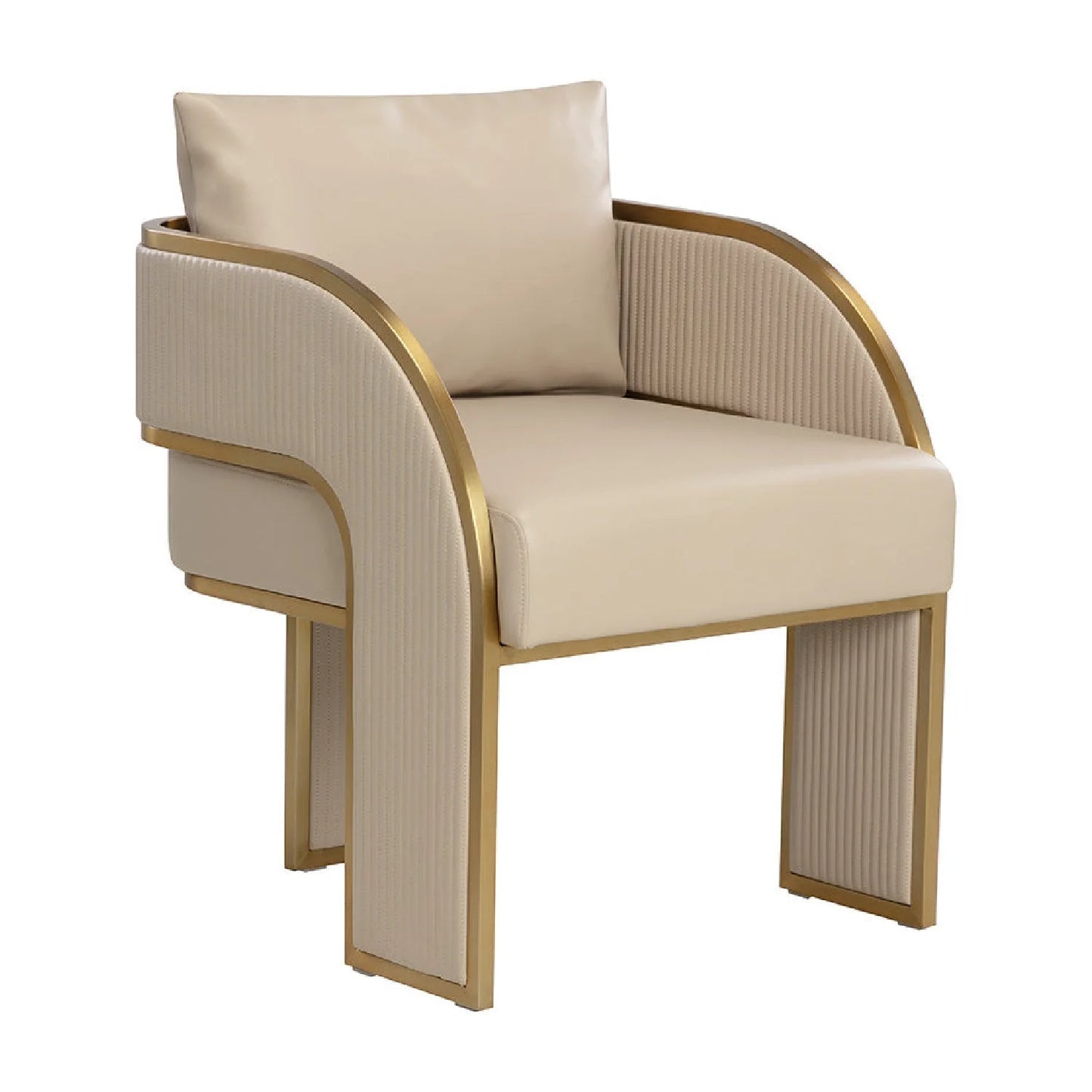 Luxury Upholstered Modern Dining Armchair European Style for Villa