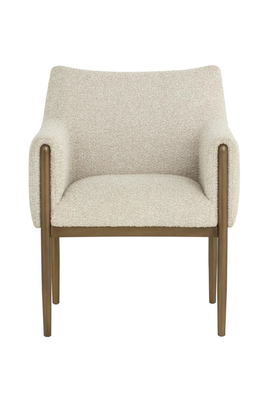 Luxury Upholstered Modern Dining Armchair European Style for Villa