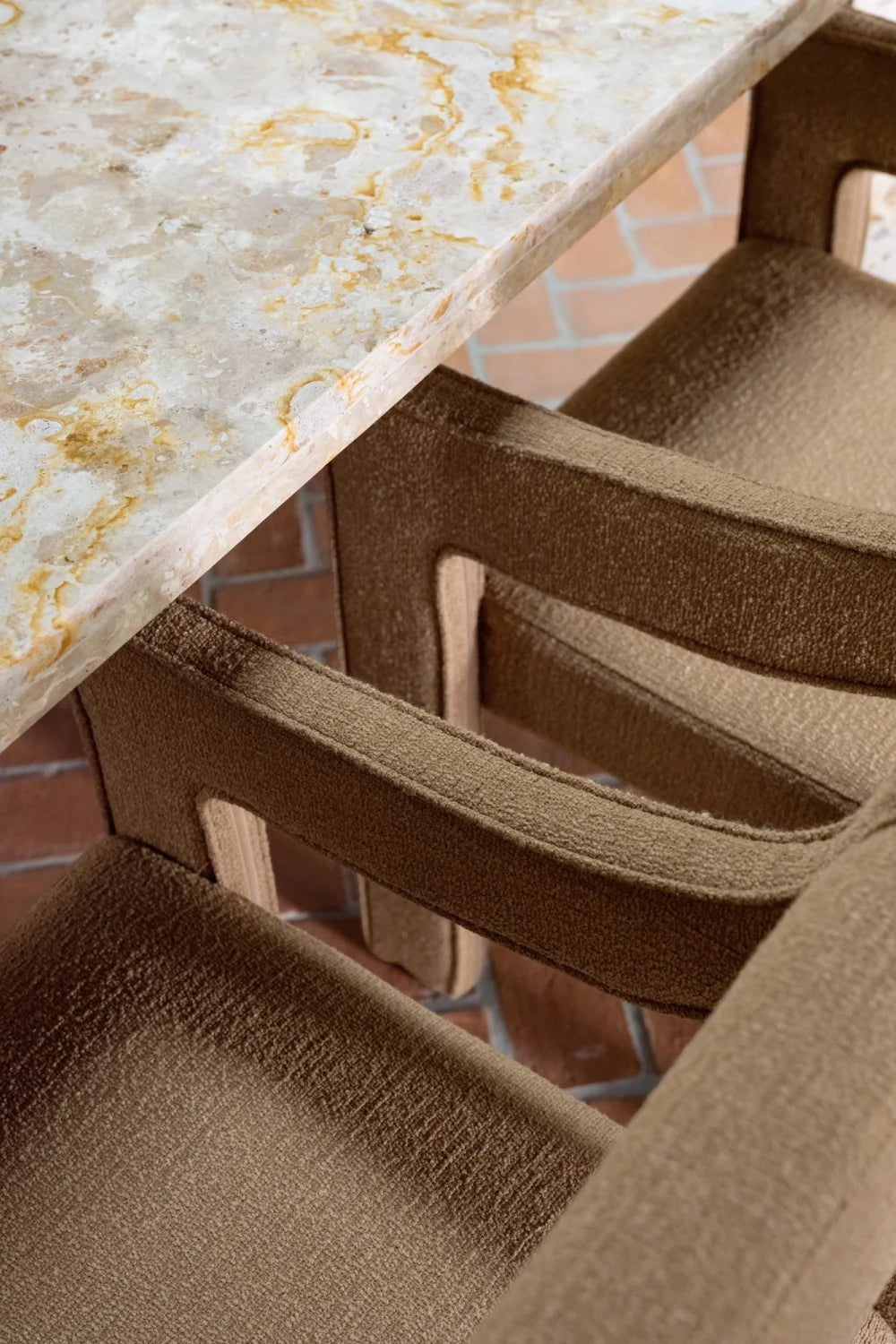 Luxury Upholstered Modern Dining Armchair European Style for Villa
