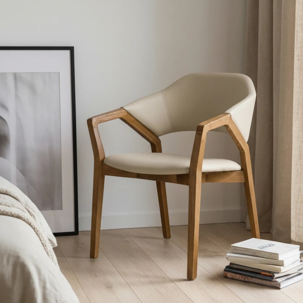 Luxury Upholstered Modern Dining Armchair European Style for Villa