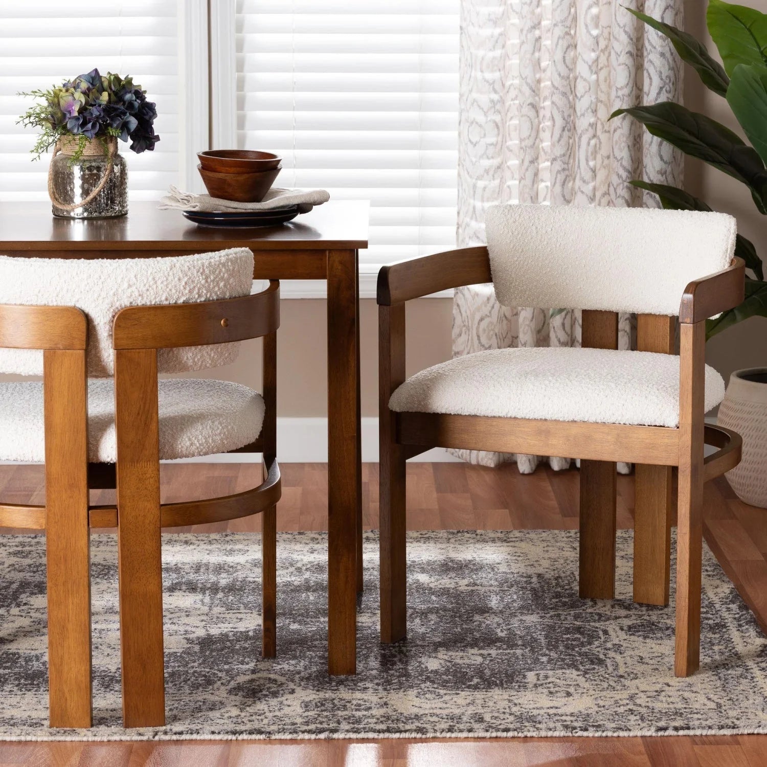 Luxury Upholstered Modern Dining Armchair European Style for Villa