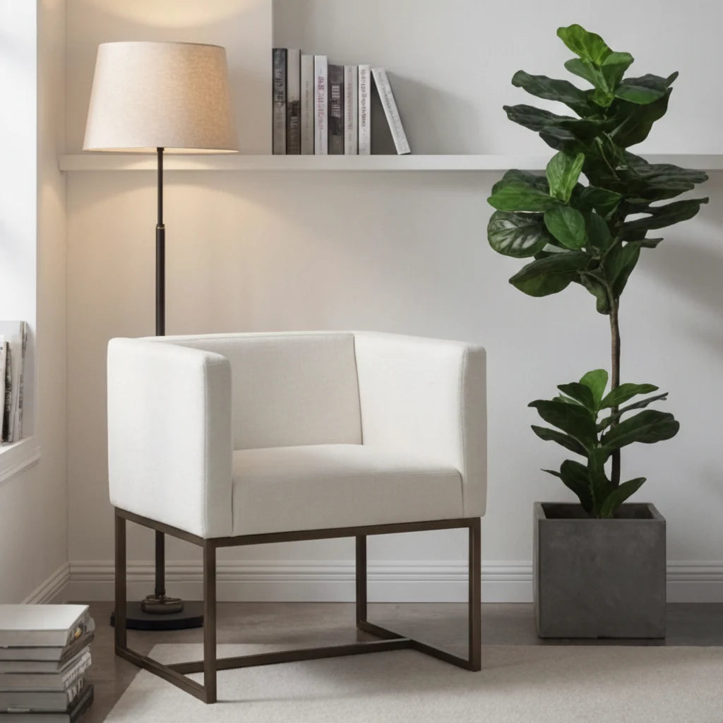 Luxury Upholstered Modern Dining Armchair European Style for Villa