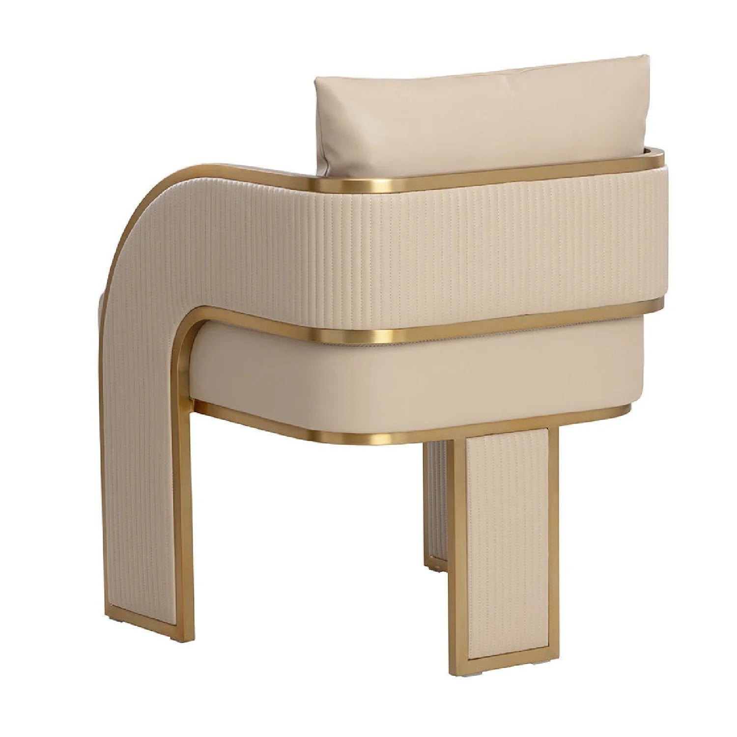 Luxury Upholstered Modern Dining Armchair European Style for Villa