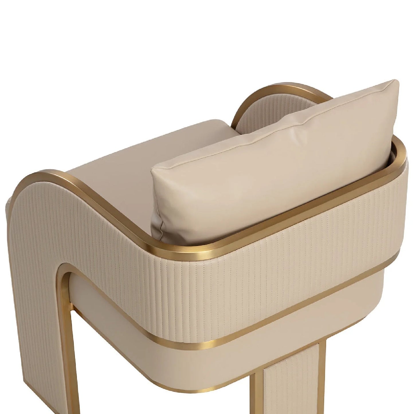 Luxury Upholstered Modern Dining Armchair European Style for Villa