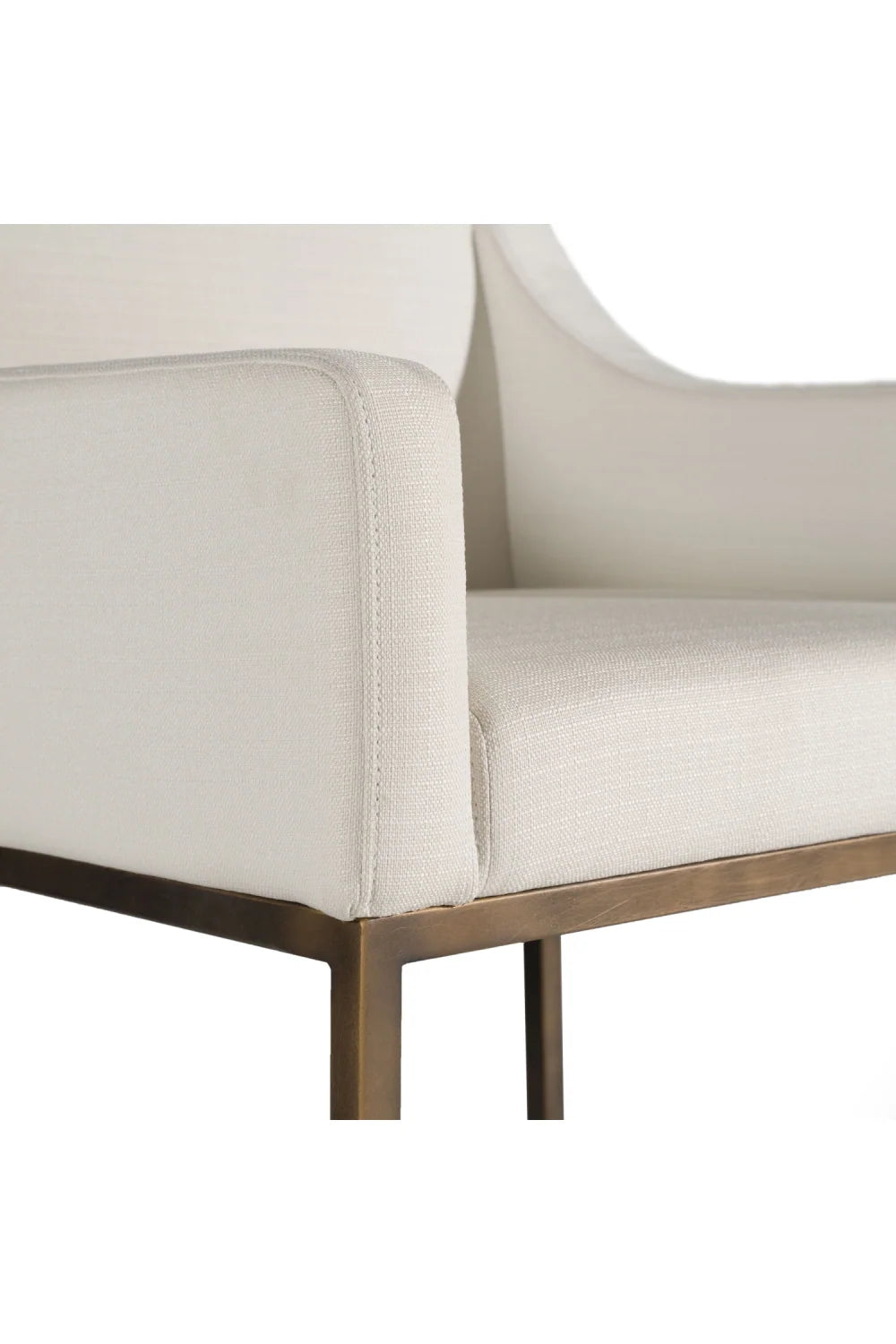 Luxury Upholstered Modern Dining Armchair European Style for Villa
