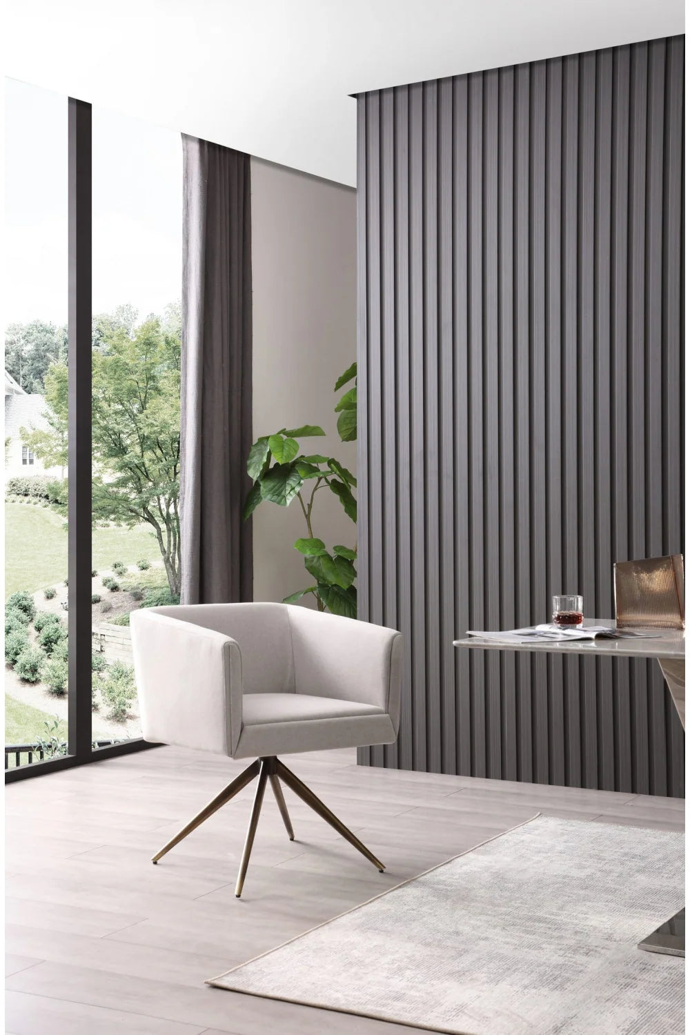 Luxury Upholstered Modern Dining Armchair European Style for Villa