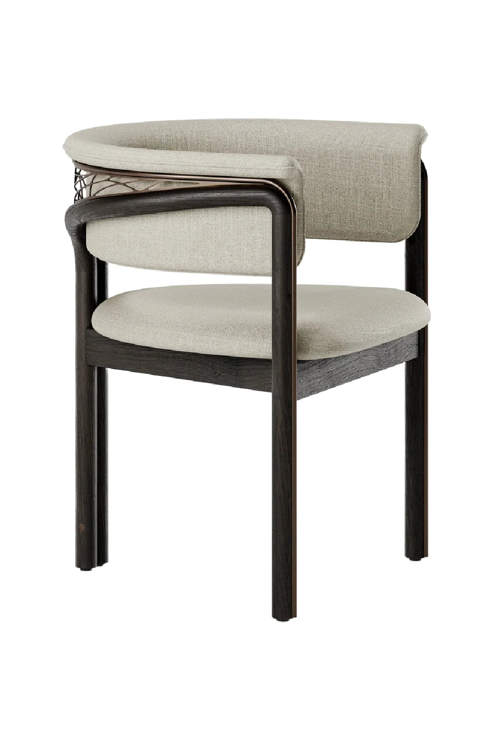 Luxury Upholstered Modern Dining Armchair European Style for Villa