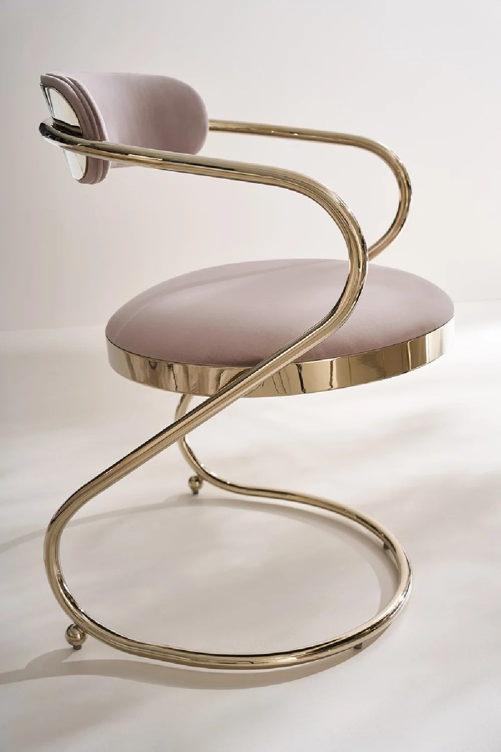 Luxury Upholstered Modern Dining Armchair European Style for Villa