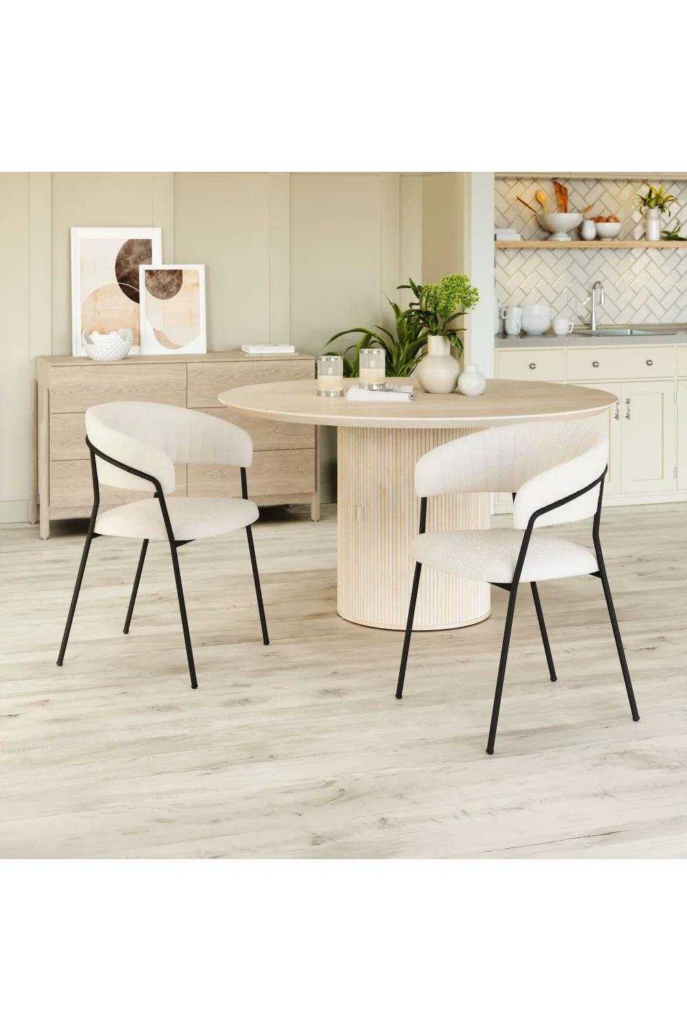 Luxury Upholstered Modern Dining Armchair European Style for Villa