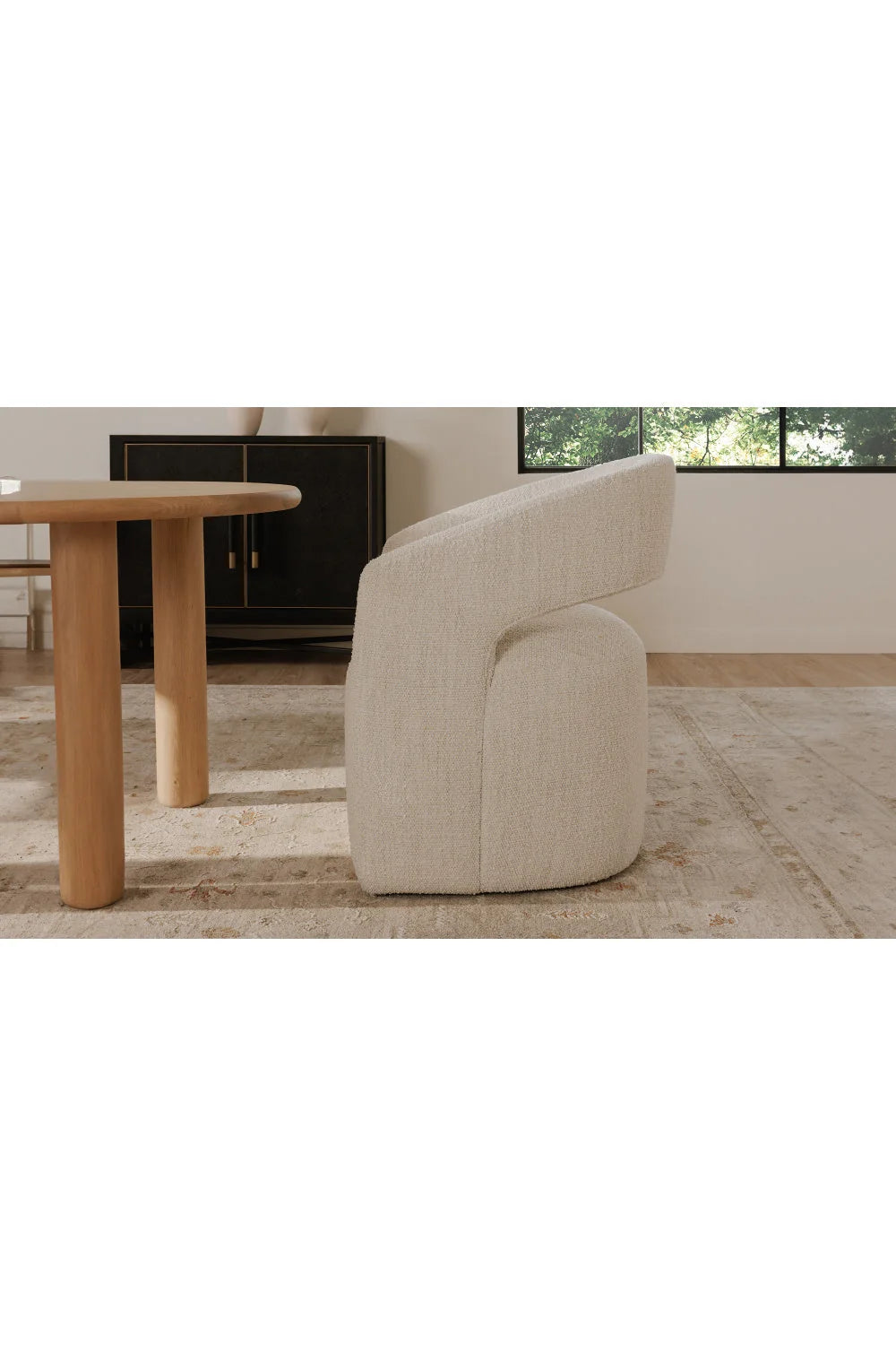 Luxury Upholstered Modern Dining Armchair European Style for Villa