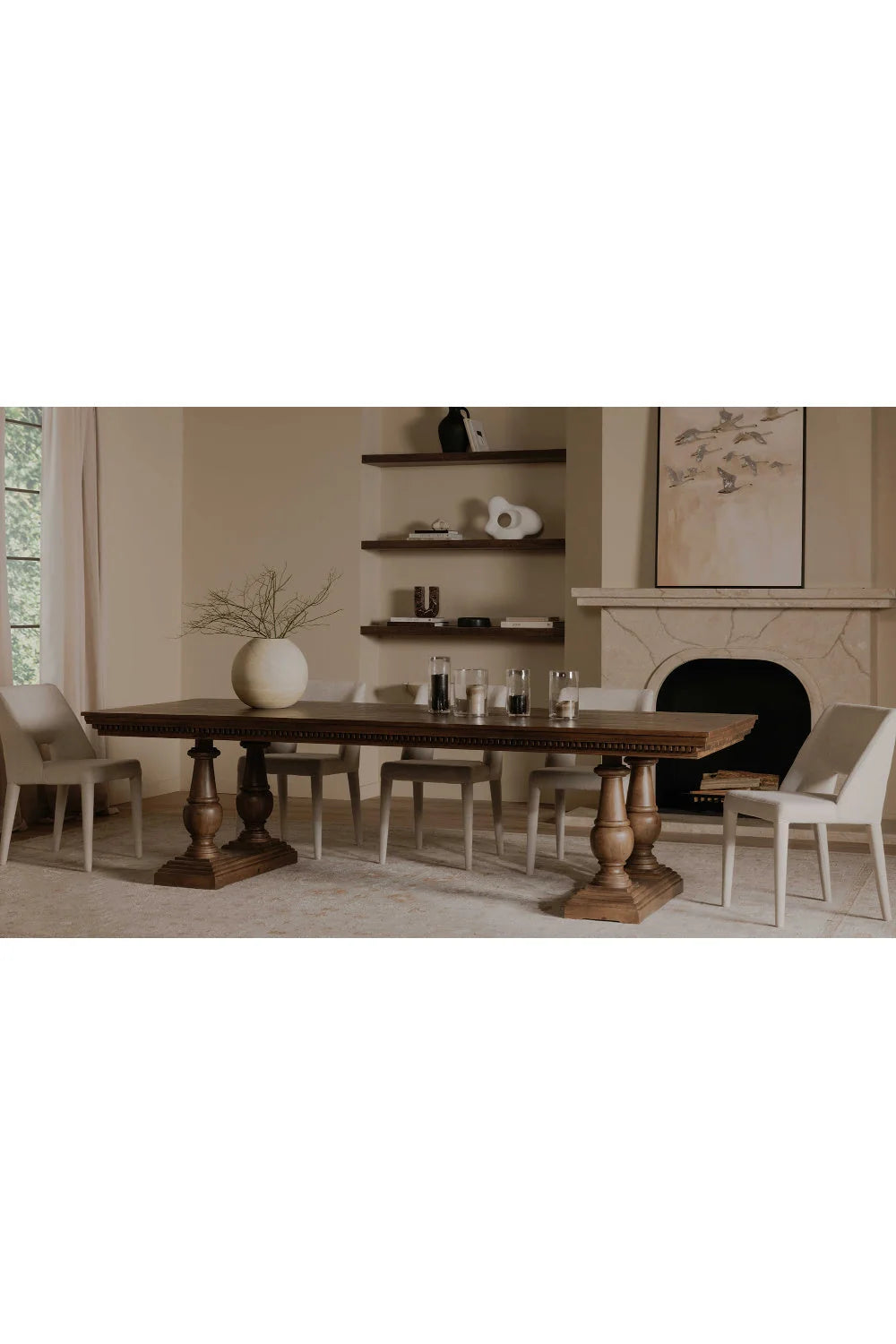 Luxury Upholstered Modern Dining Chair European Style for Villa