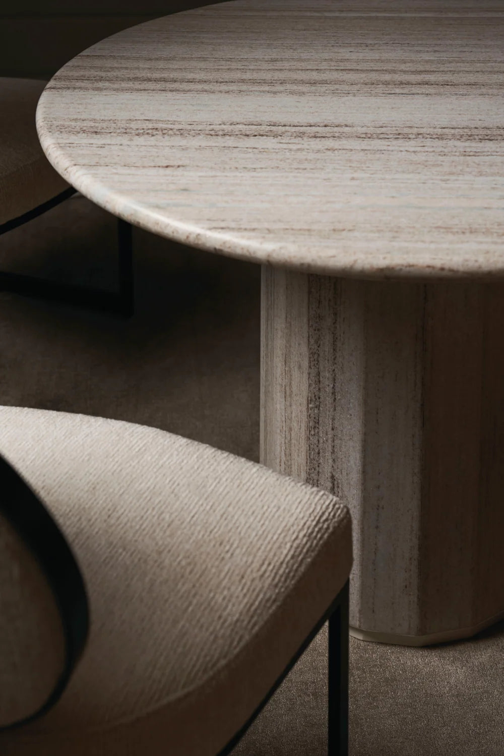 Luxury Upholstered Modern Dining Chair European Style for Villa