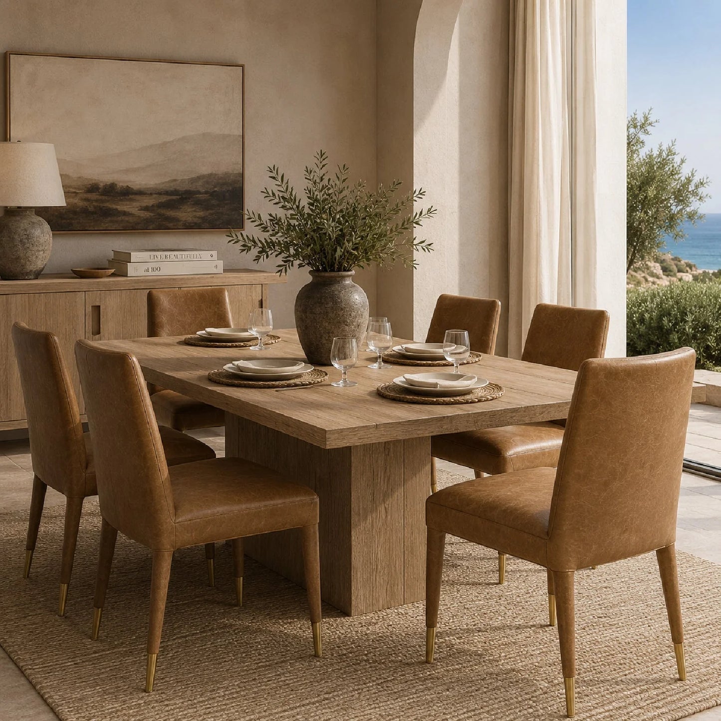Luxury Upholstered Modern Dining Chair European Style for Villa