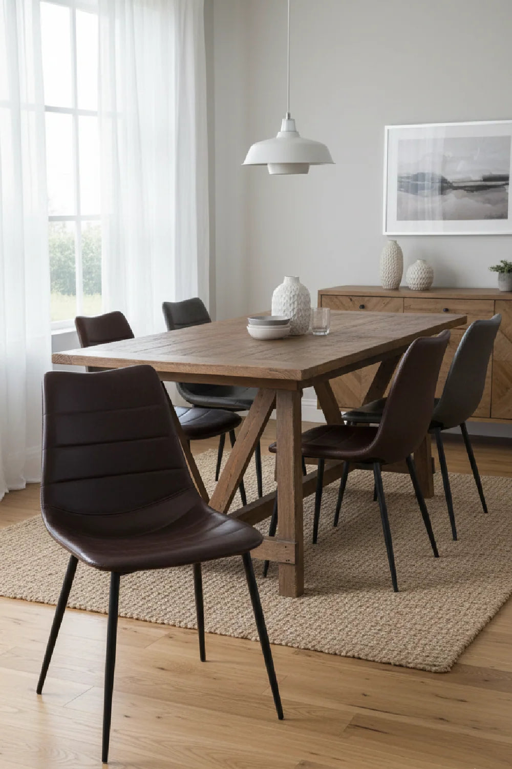 Luxury Upholstered Modern Dining Chair European Style for Villa