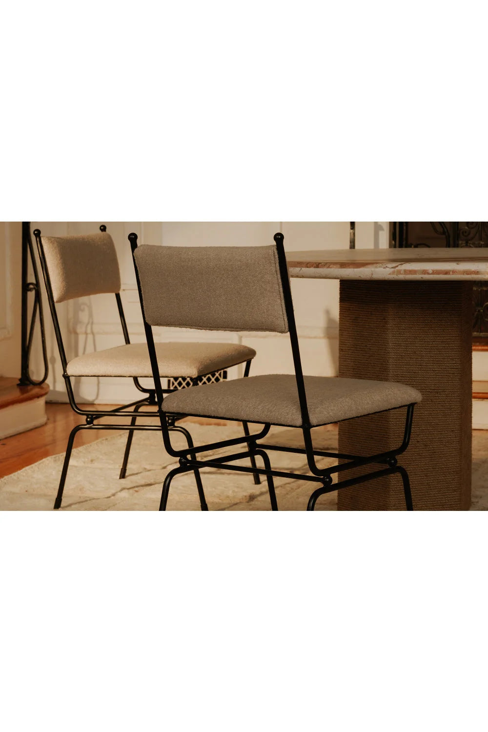 Luxury Upholstered Modern Dining Chair European Style for Villa
