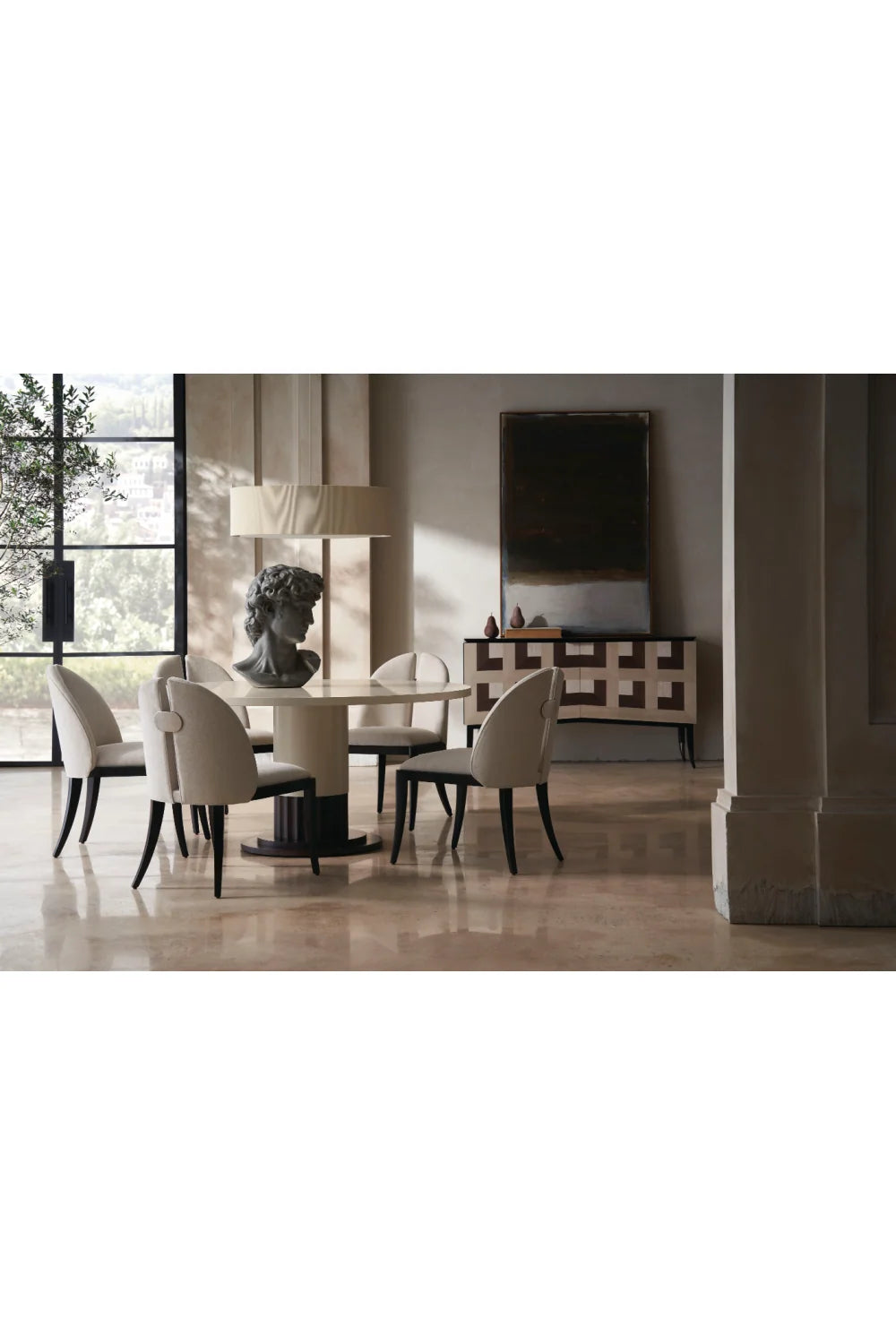 Luxury Upholstered Modern Dining Chair European Style for Villa