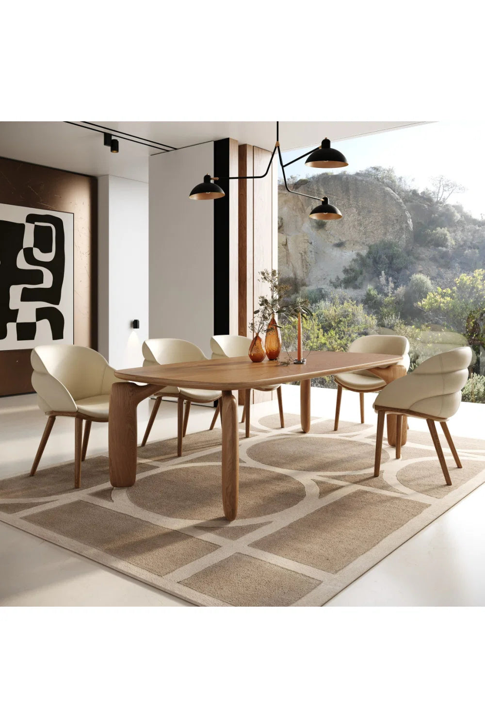 Luxury Upholstered Modern Dining Chair European Style for Villa