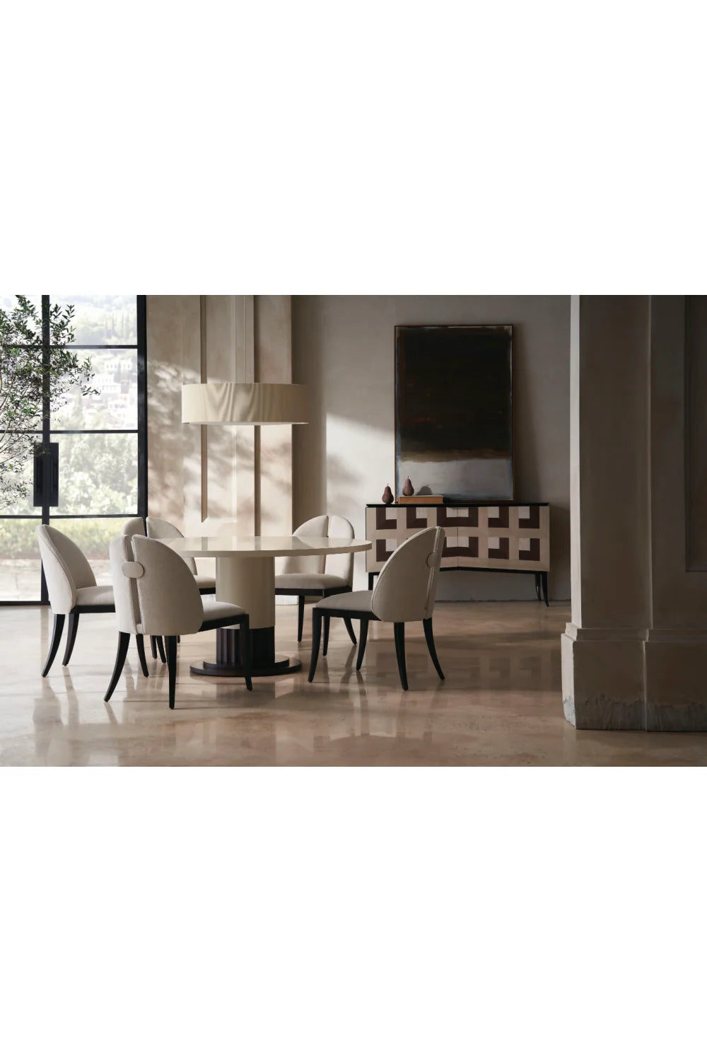 Luxury Upholstered Modern Dining Chair European Style for Villa