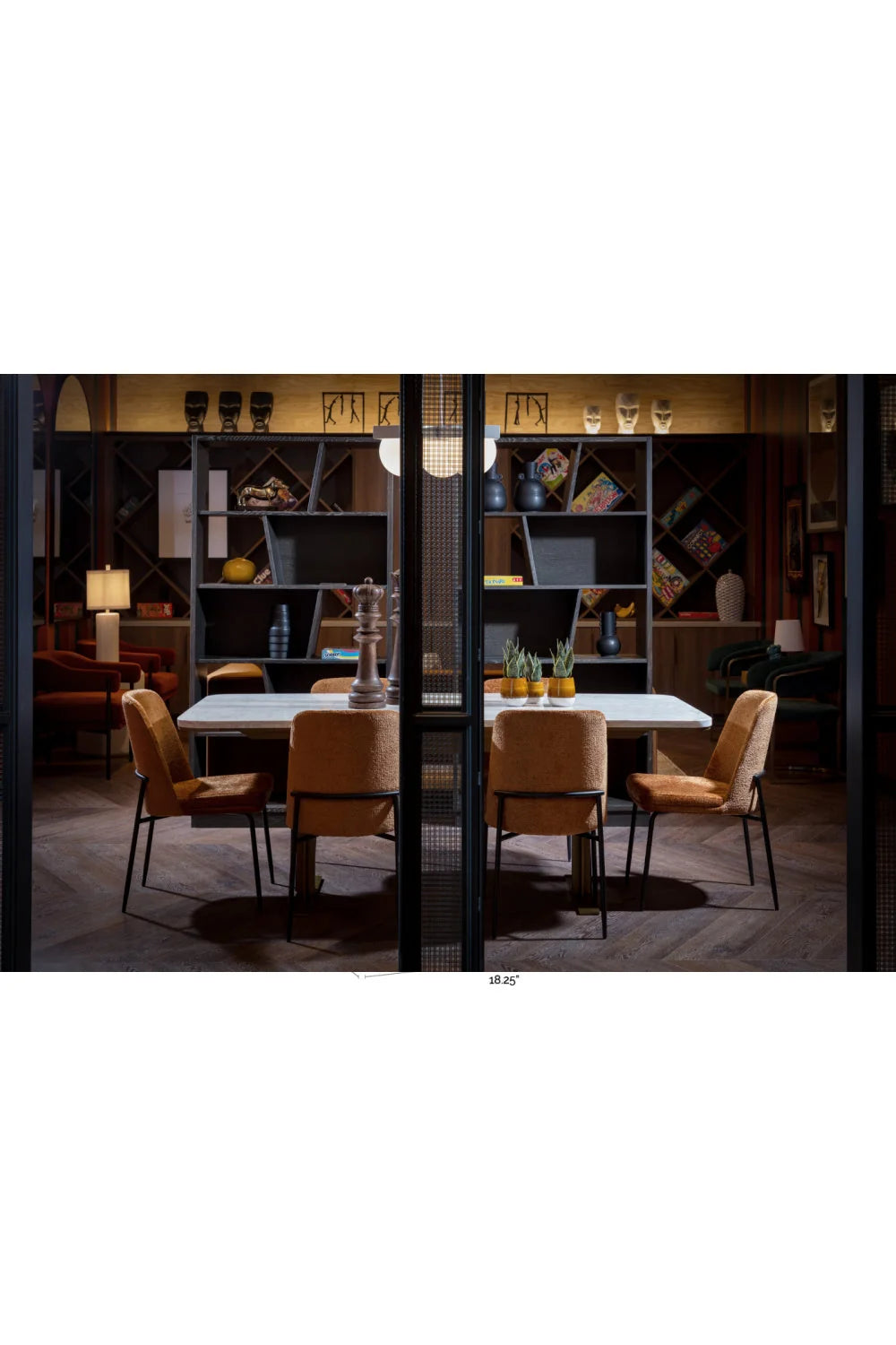 Luxury Upholstered Modern Dining Chair European Style for Villa