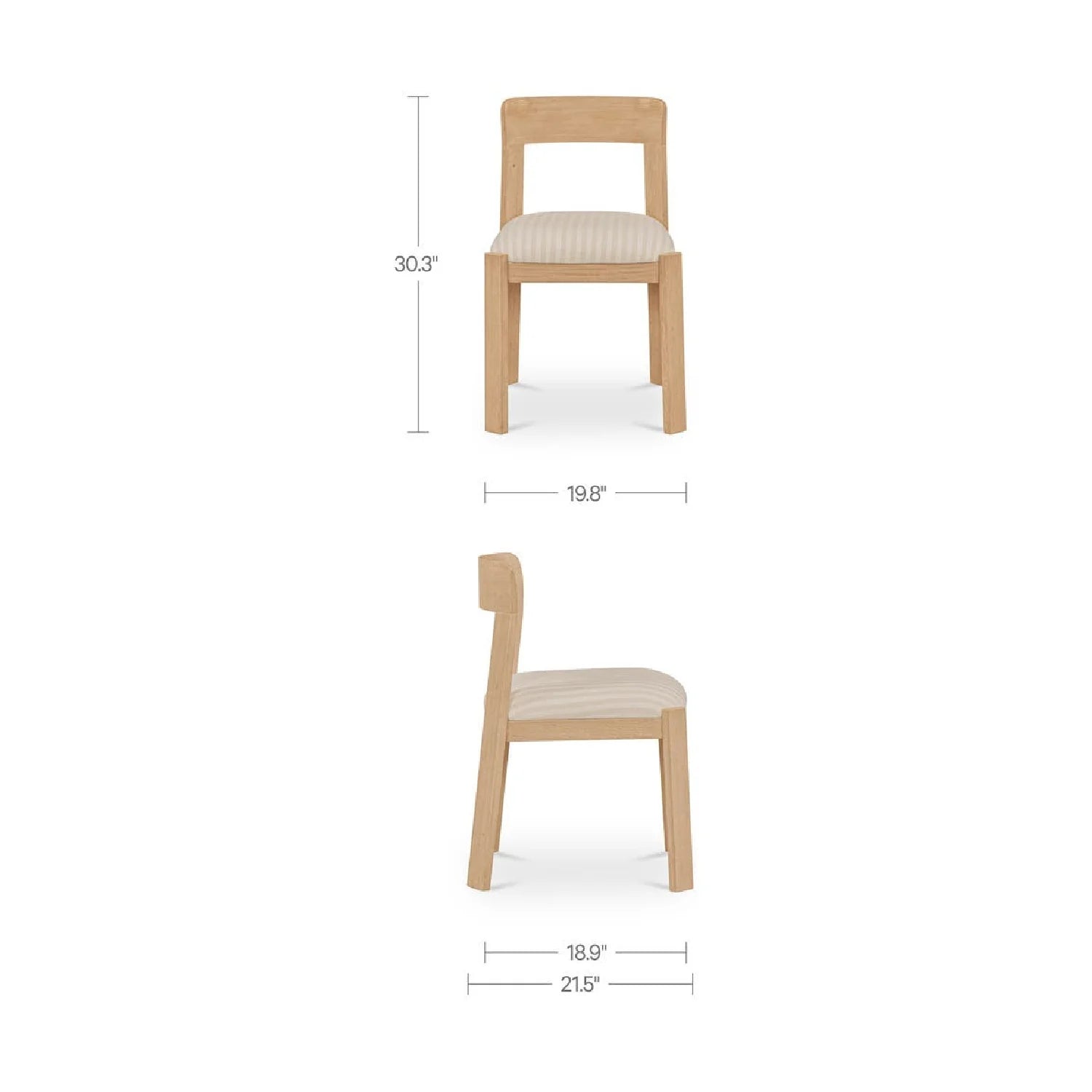 Luxury Upholstered Modern Dining Chair European Style for Villa