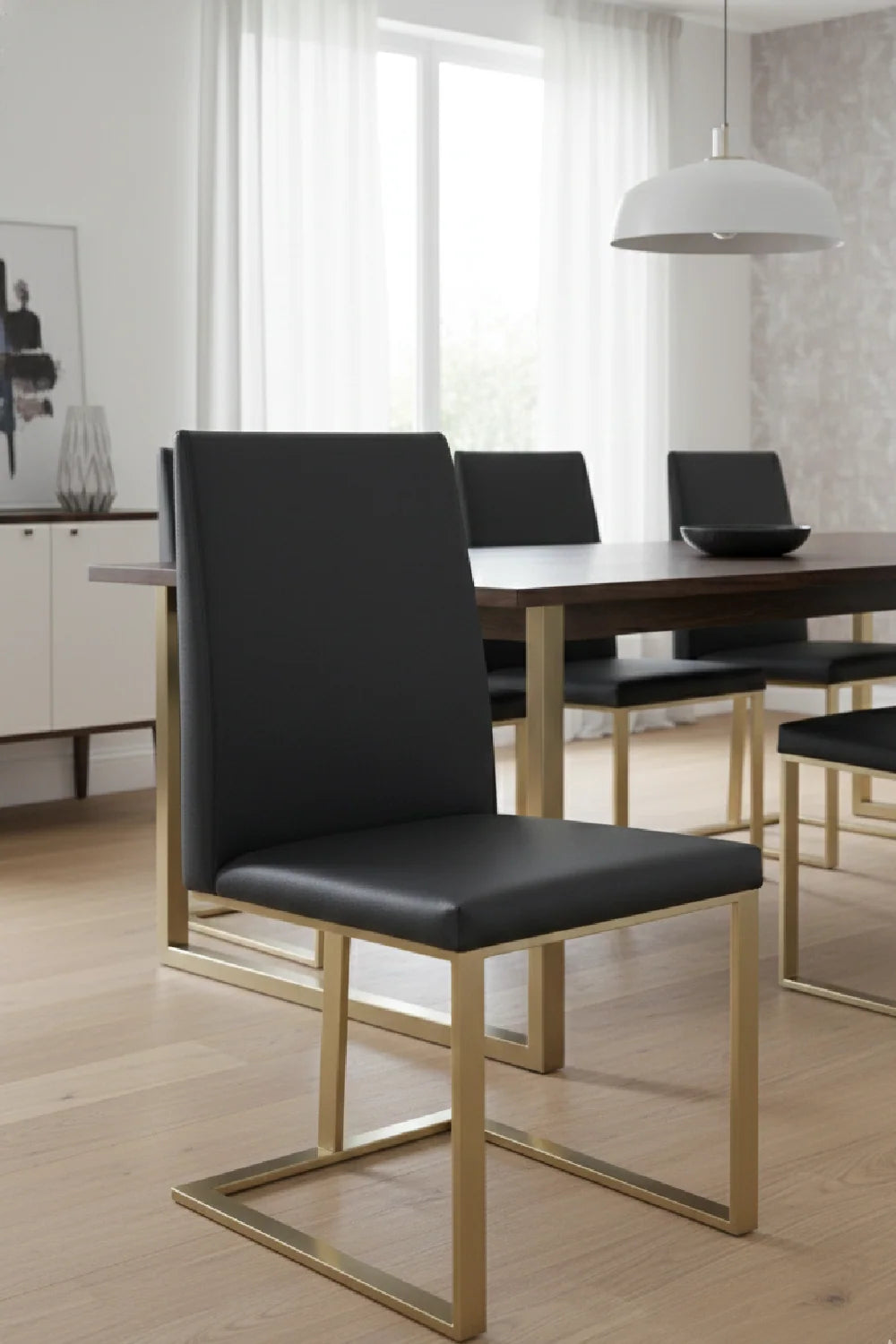 Luxury Upholstered Modern Dining Chair European Style for Villa