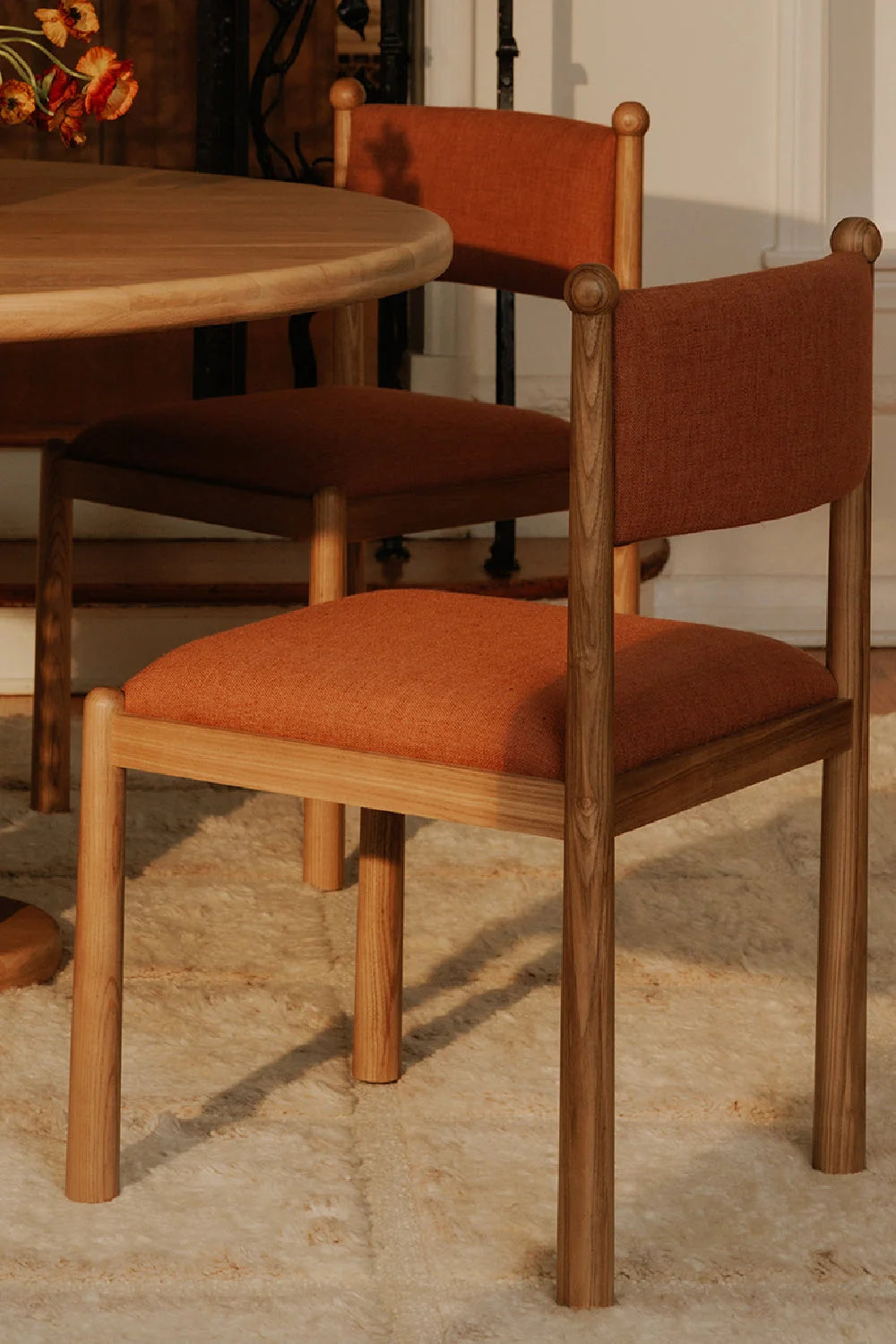 Luxury Upholstered Modern Dining Chair European Style for Villa