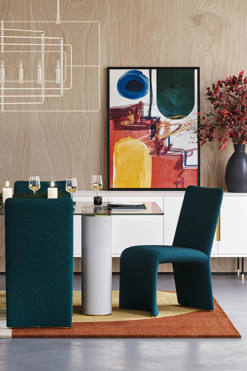 Luxury Upholstered Modern Dining Chair European Style for Villa