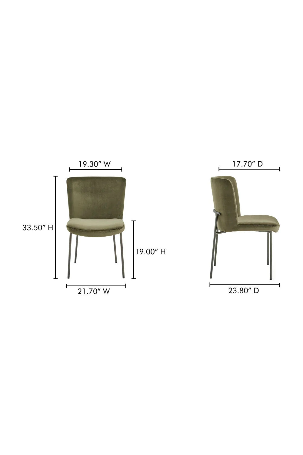 Luxury Upholstered Modern Dining Chair European Style for Villa
