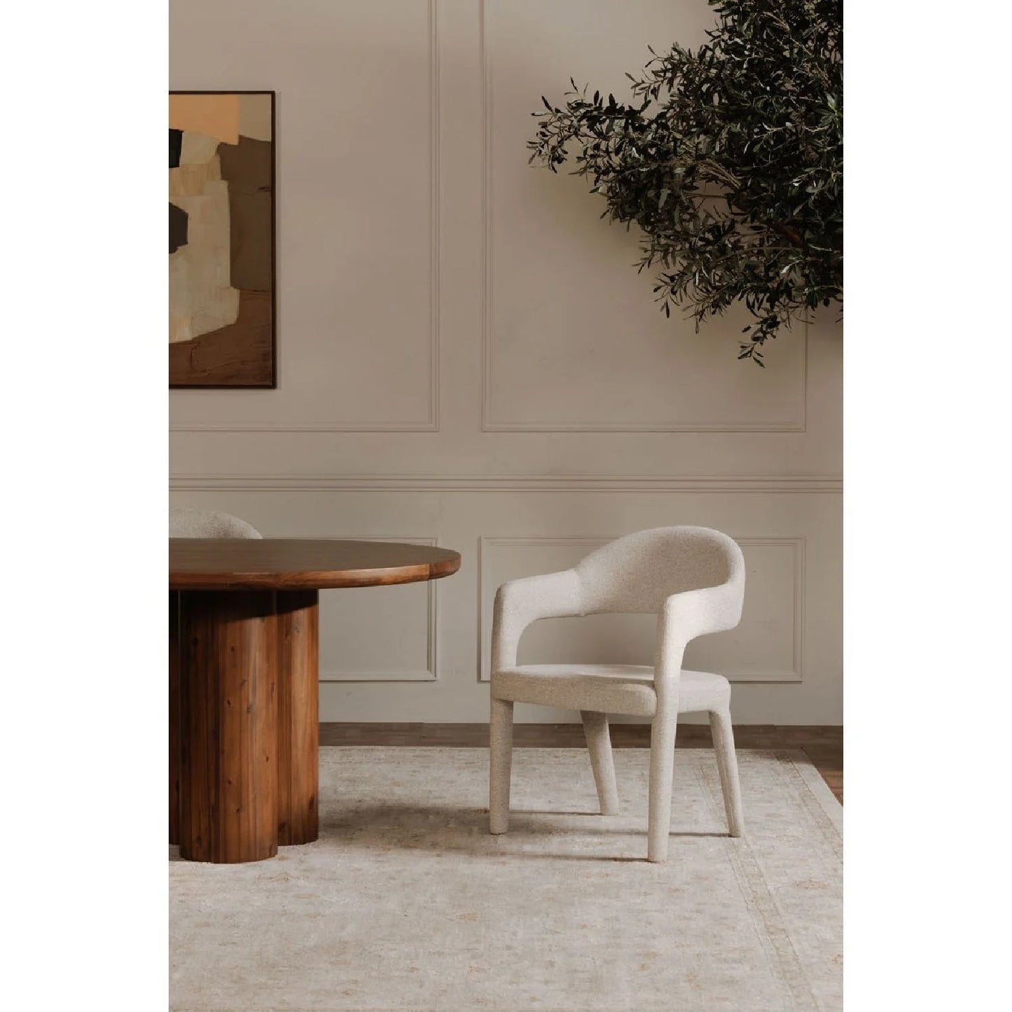 Luxury Upholstered Modern Dining Chair European Style for Villa
