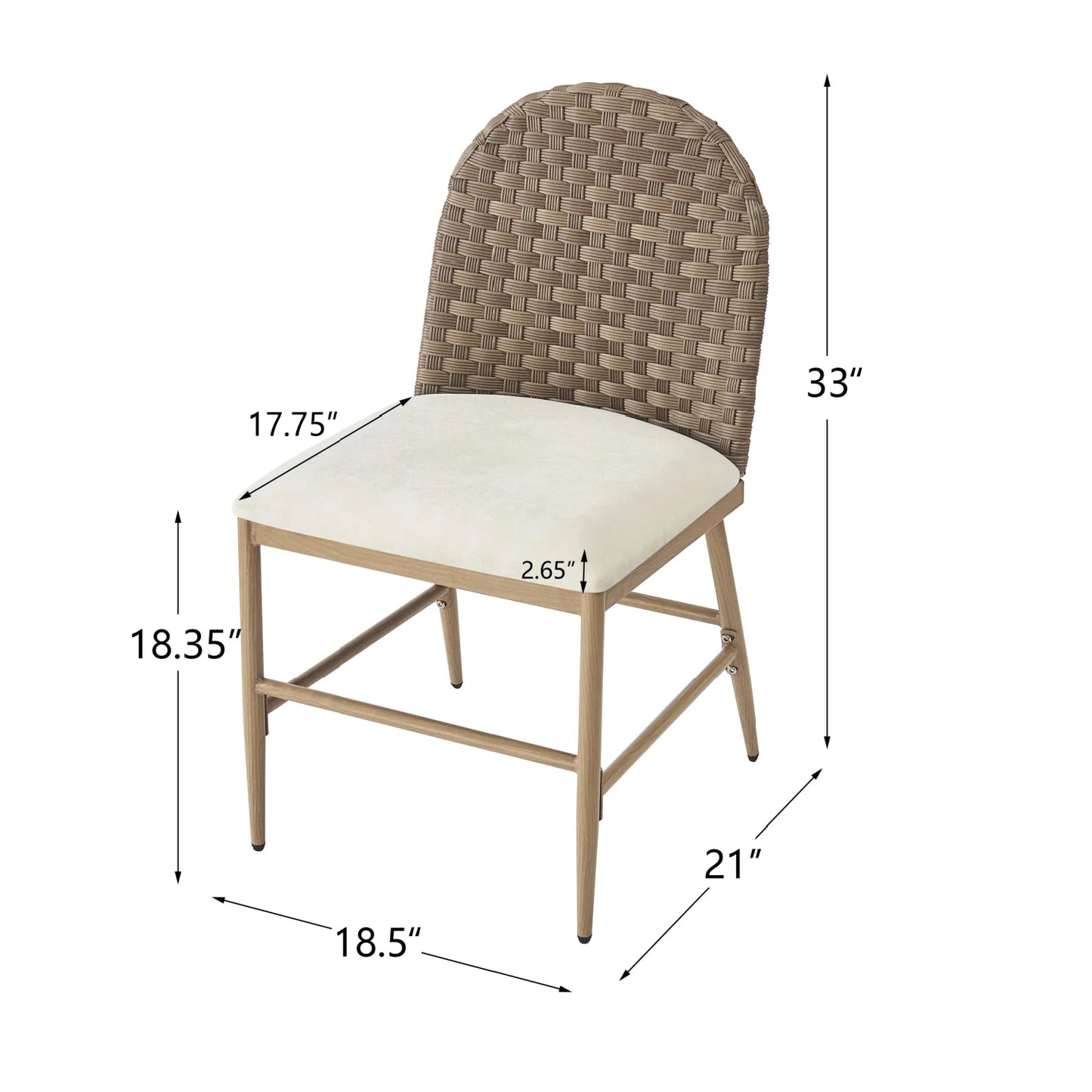 Luxury Upholstered Modern Dining Chair European Style for Villa