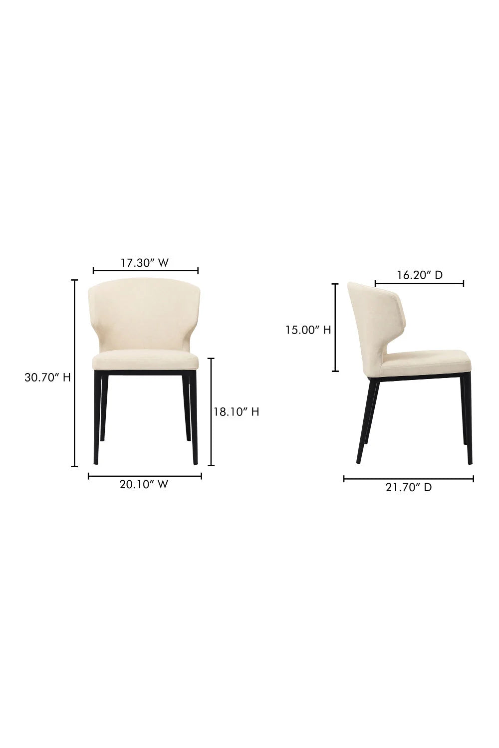 Luxury Upholstered Modern Dining Chair European Style for Villa