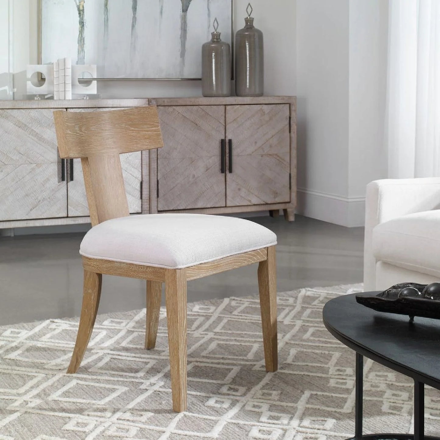 Luxury Upholstered Modern Dining Chair European Style for Villa