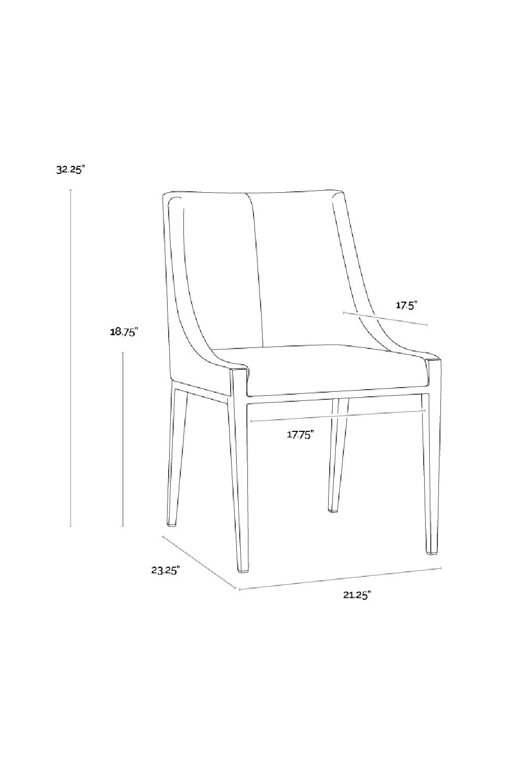 Luxury Upholstered Modern Dining Chair European Style for Villa