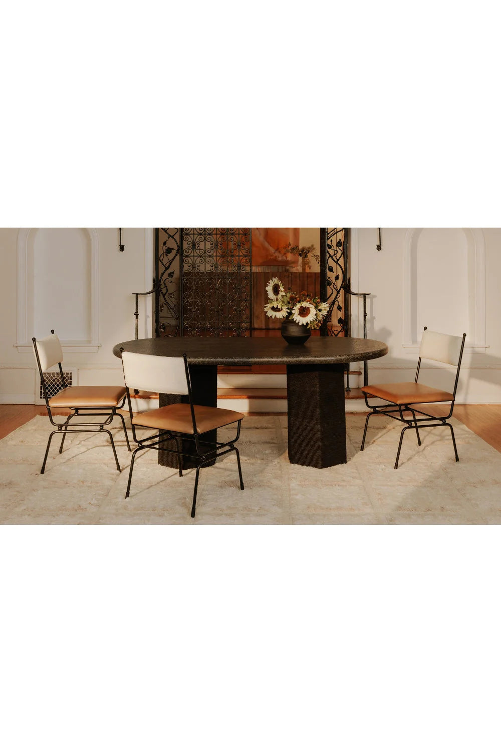 Luxury Upholstered Modern Dining Chair European Style for Villa