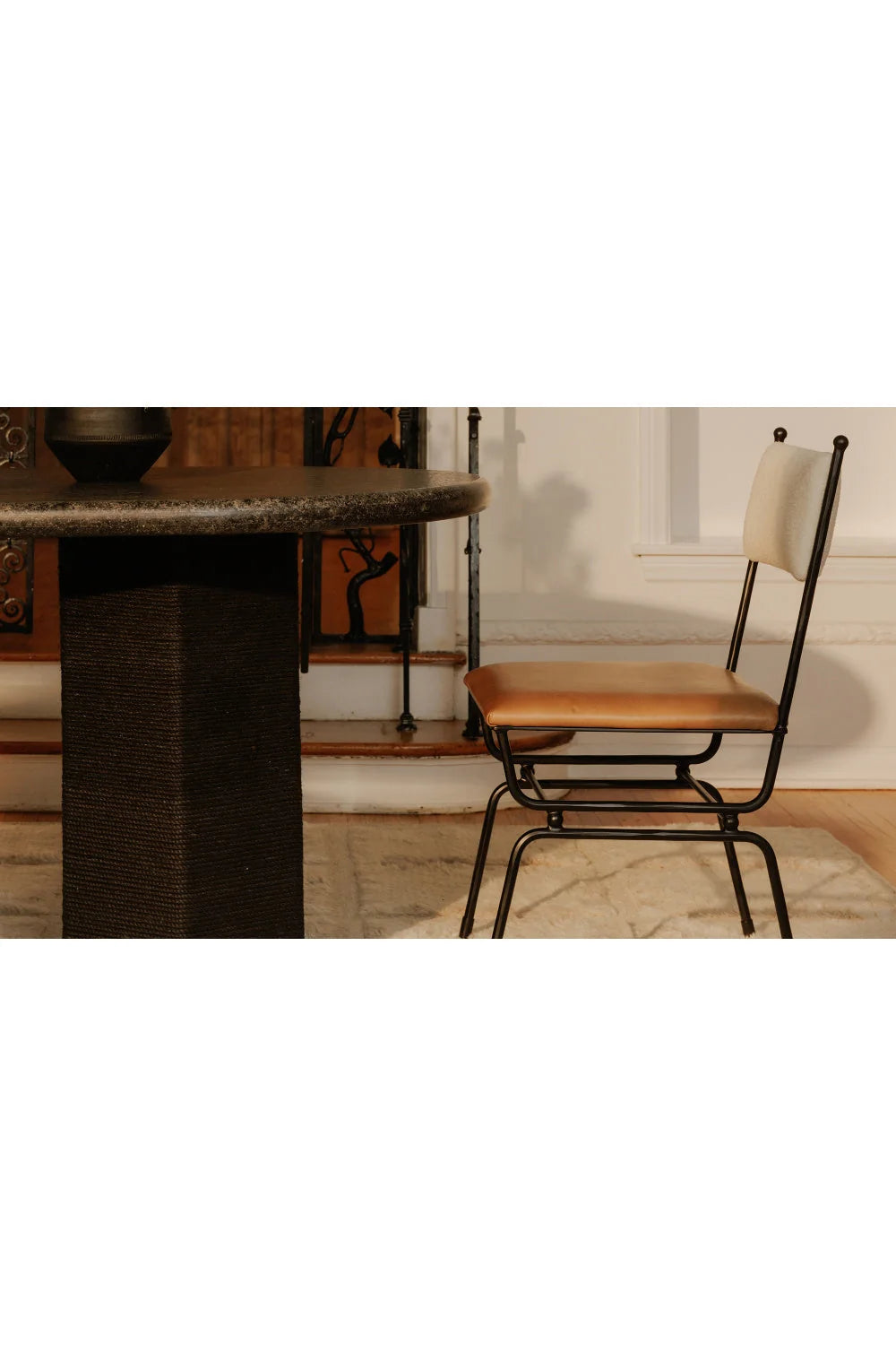 Luxury Upholstered Modern Dining Chair European Style for Villa