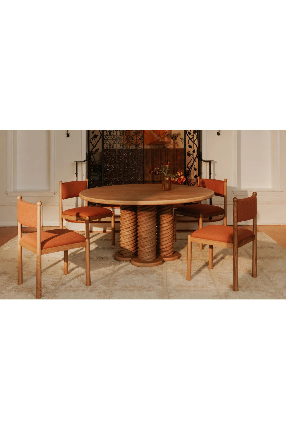 Luxury Upholstered Modern Dining Chair European Style for Villa