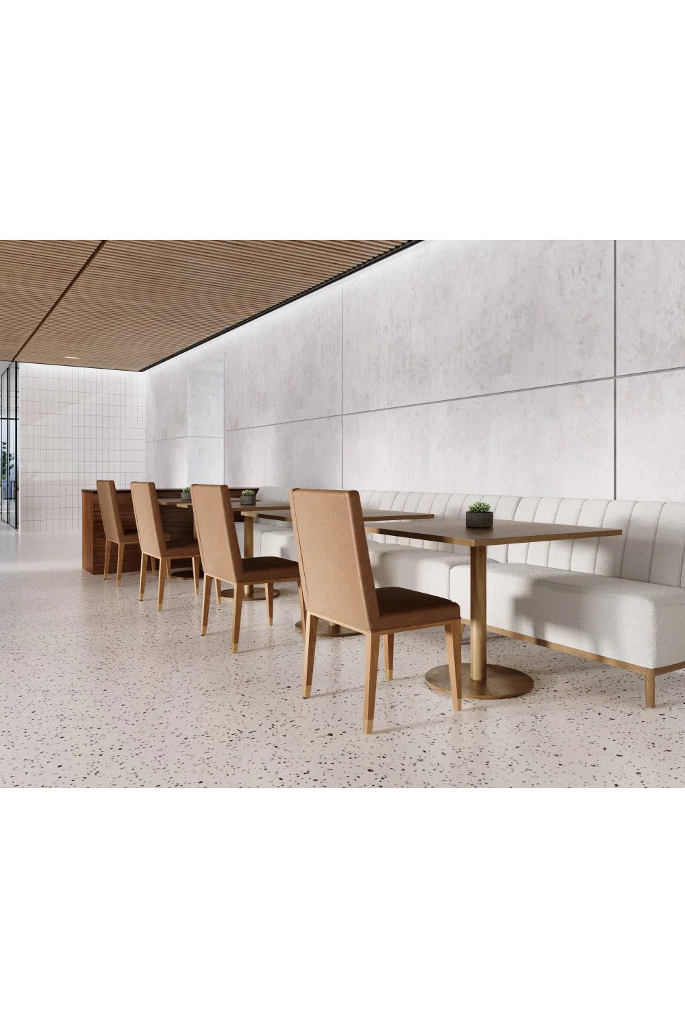 Luxury Upholstered Modern Dining Chair European Style for Villa