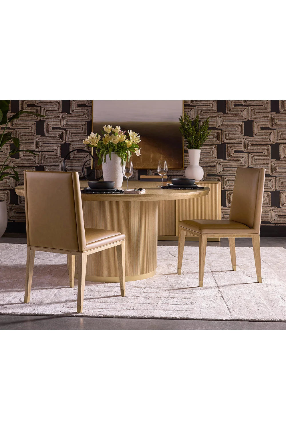 Luxury Upholstered Modern Dining Chair European Style for Villa