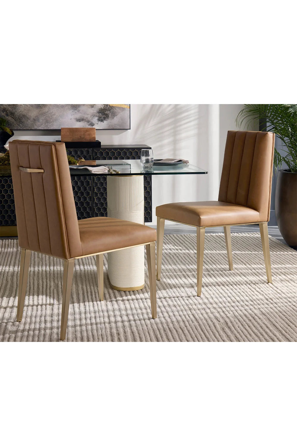 Luxury Upholstered Modern Dining Chair European Style for Villa