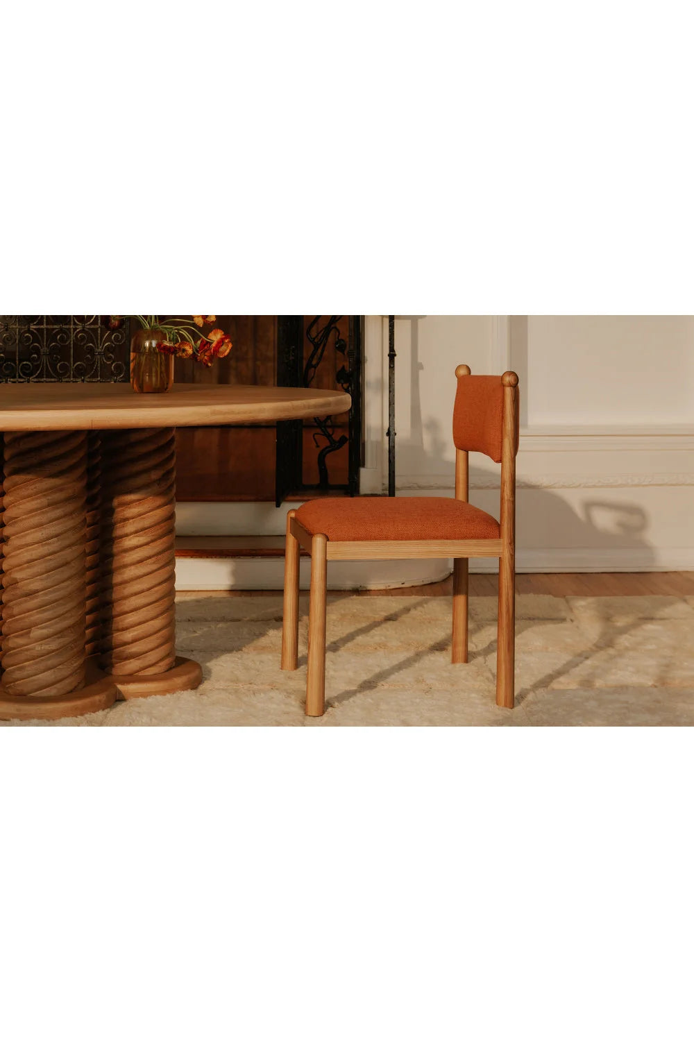 Luxury Upholstered Modern Dining Chair European Style for Villa