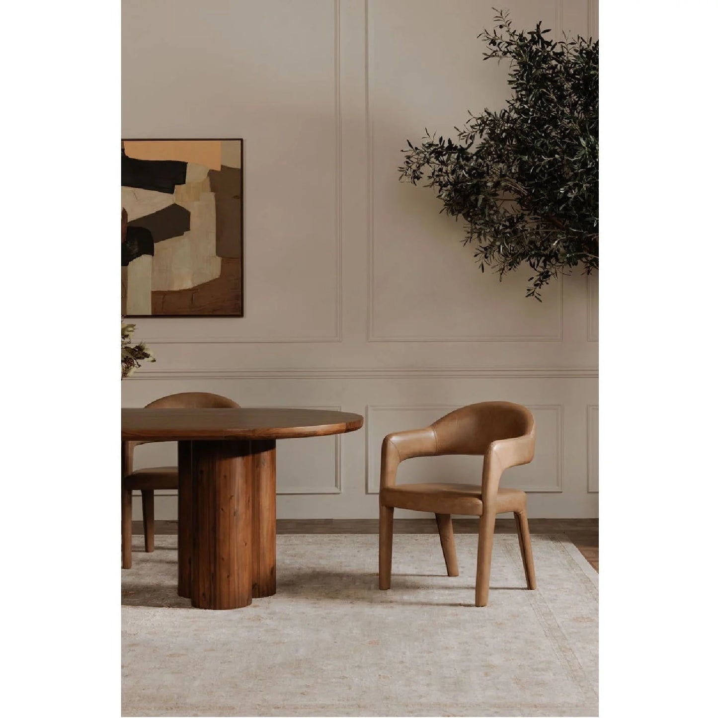 Luxury Upholstered Modern Dining Chair European Style for Villa