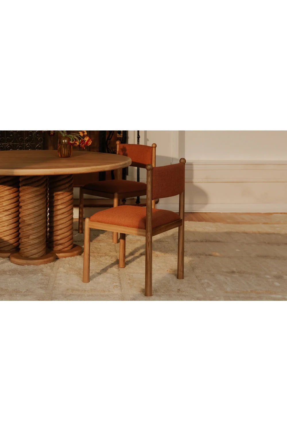Luxury Upholstered Modern Dining Chair European Style for Villa